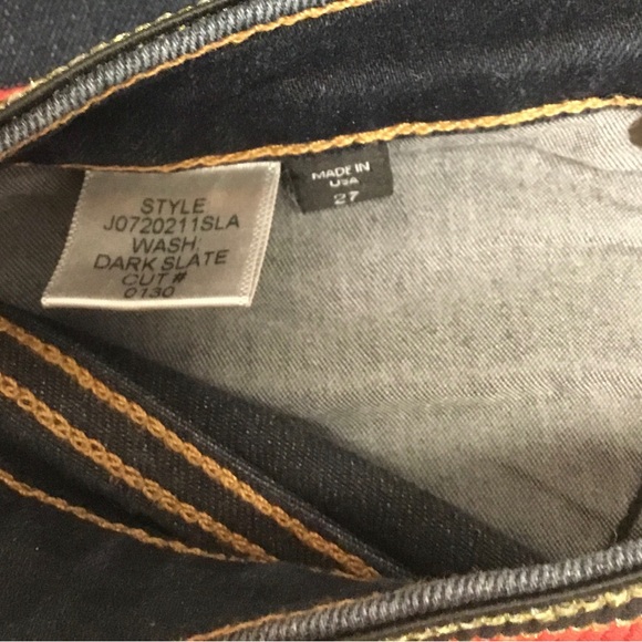 Veronica Beard Carolyn Baby Boot High Rise Stretch Tuxedo Waist Jeans SZ 27 - Picture 7 of 12